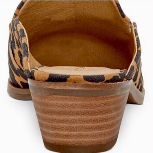 LUCKY BRAND Women’s Leopard Heeled Mules 7 M - Picture 8 of 10